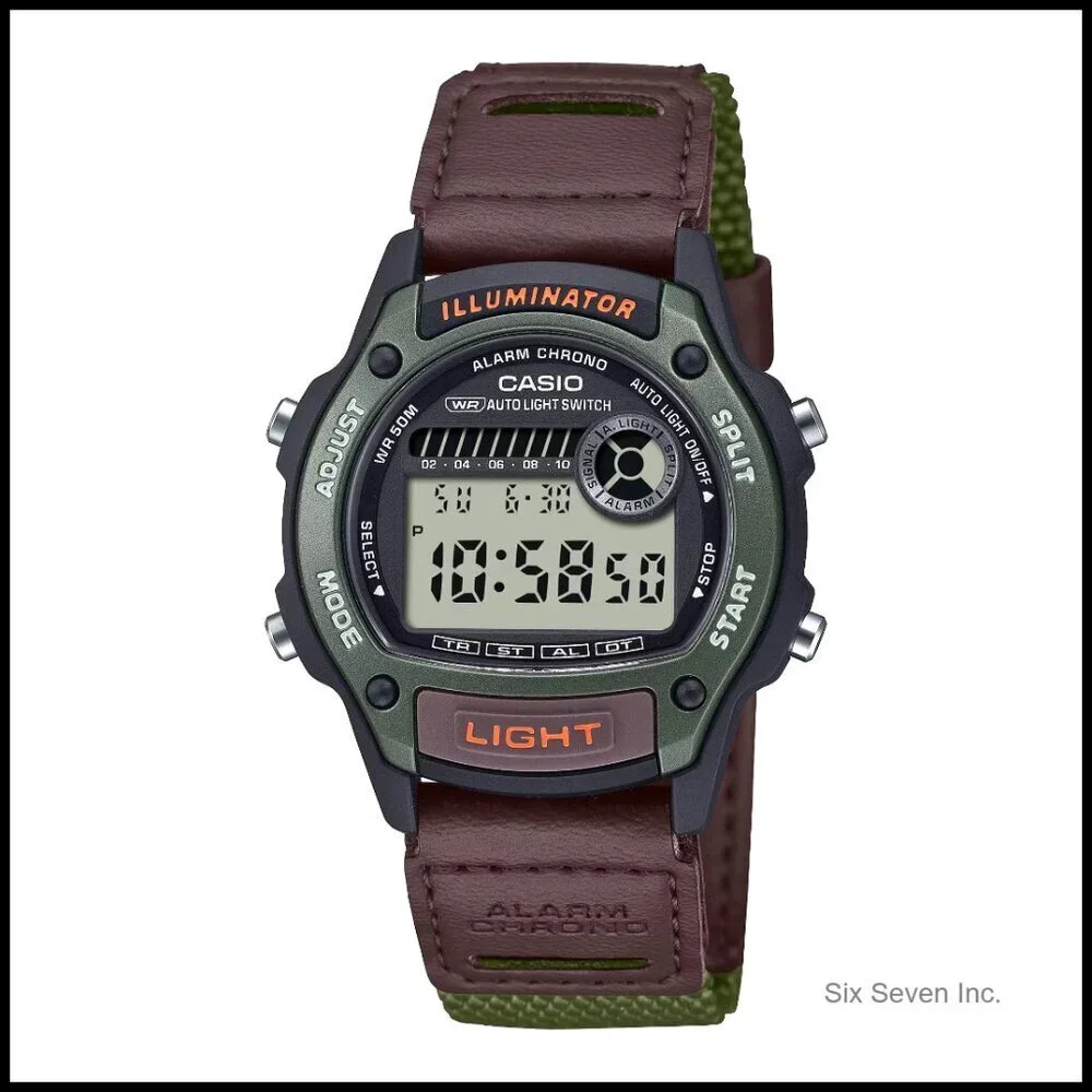 Digital Watch Retro Chronograph LED Backlight Alarm Water Resistant Classic